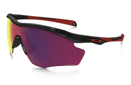 Oakley M2 Frame XL Polished Black Prizm Sapphire Sports Sunglasses 