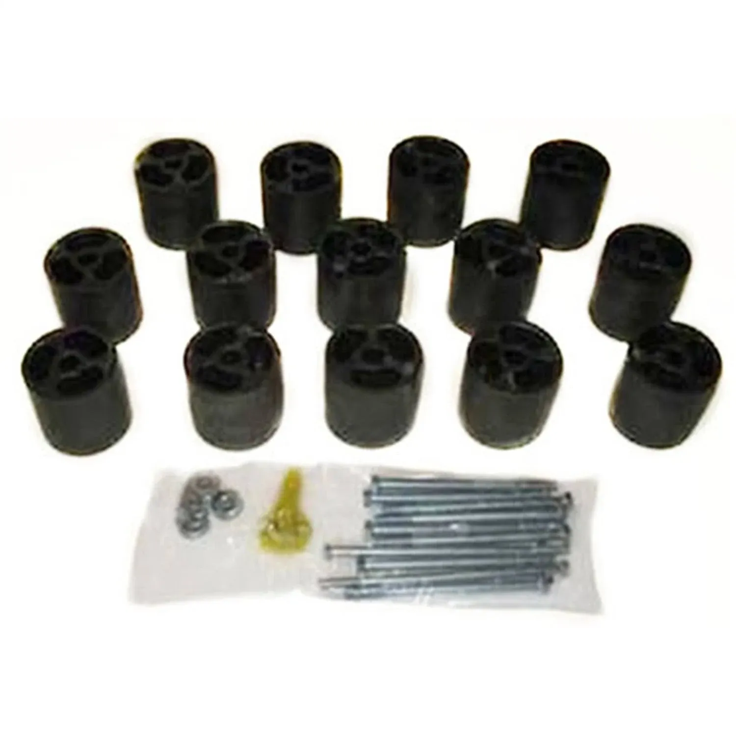 Body Lift - 3 in Lift - Hardware Included - Nylon - Black - Gas - Ford Fullsize Truck 1970-79 - Kit