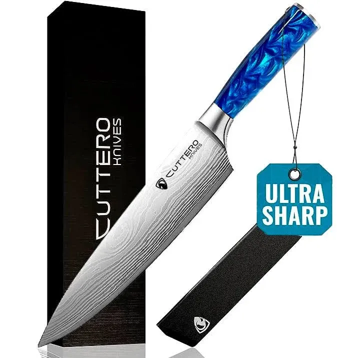 Cuttero™ Sky 8" Chef Knife: The Ocean\'s Answer to the Kitchen