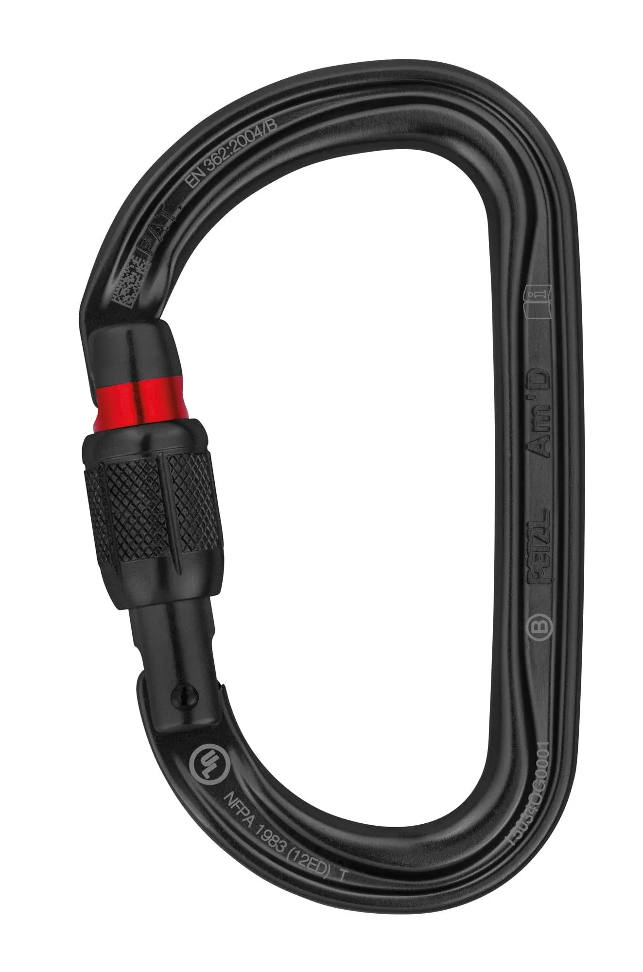 Petzl Screw-Lock Carabiner, Black, Sm'D