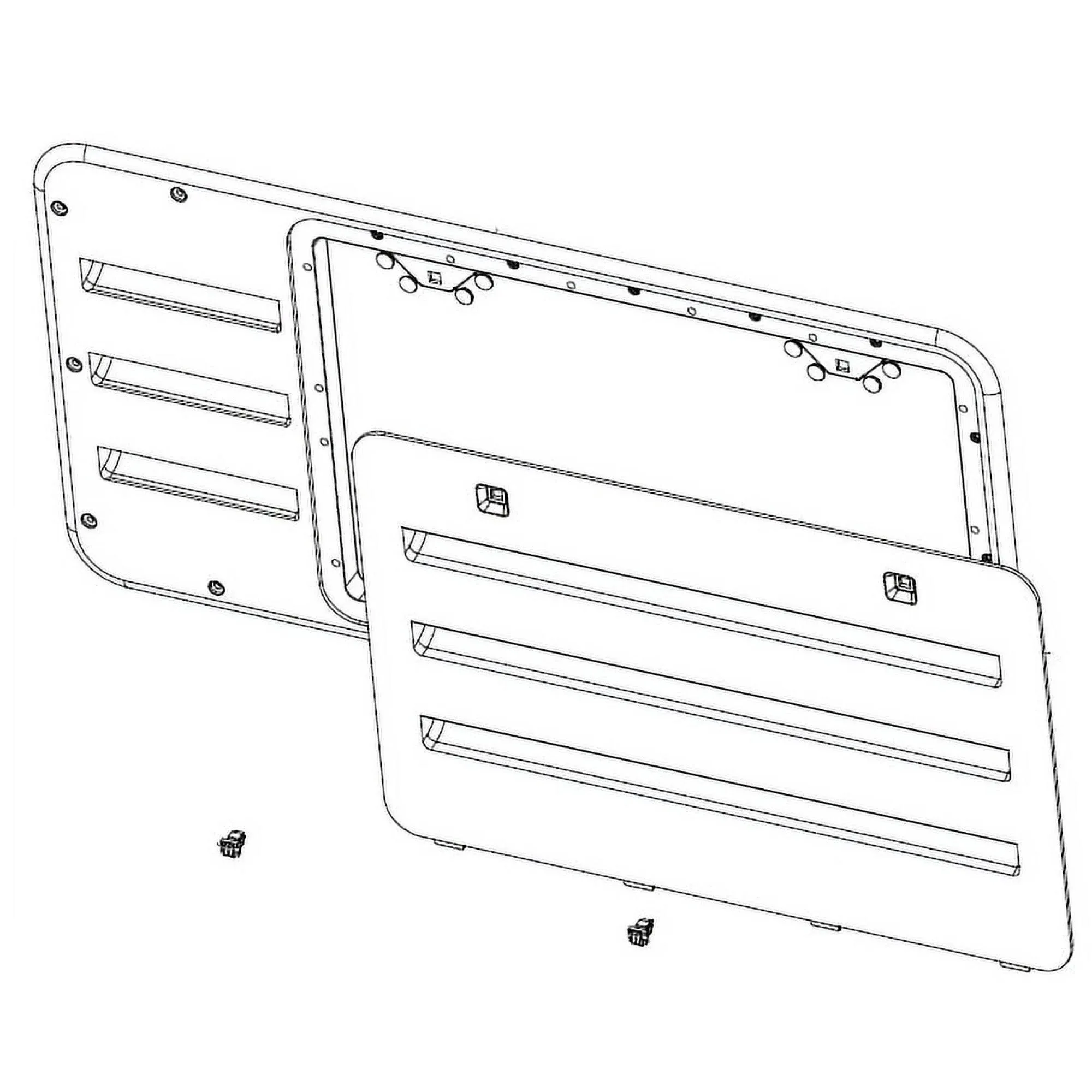 Vent Door Assy Blk