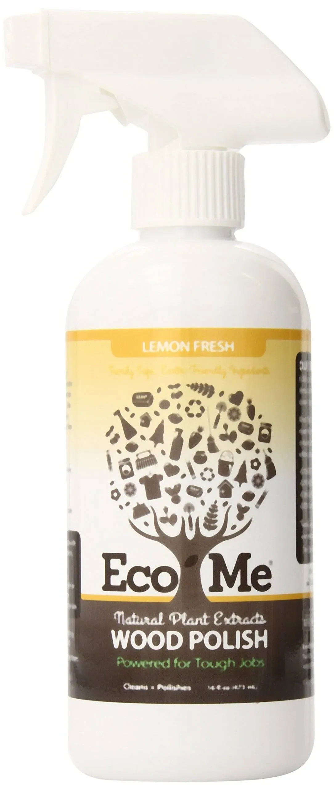 Eco-me Natural Multi Purpose Cleaner and Polish, Healthy Lemon Fresh Scent, Wood, 16 Fl.Oz