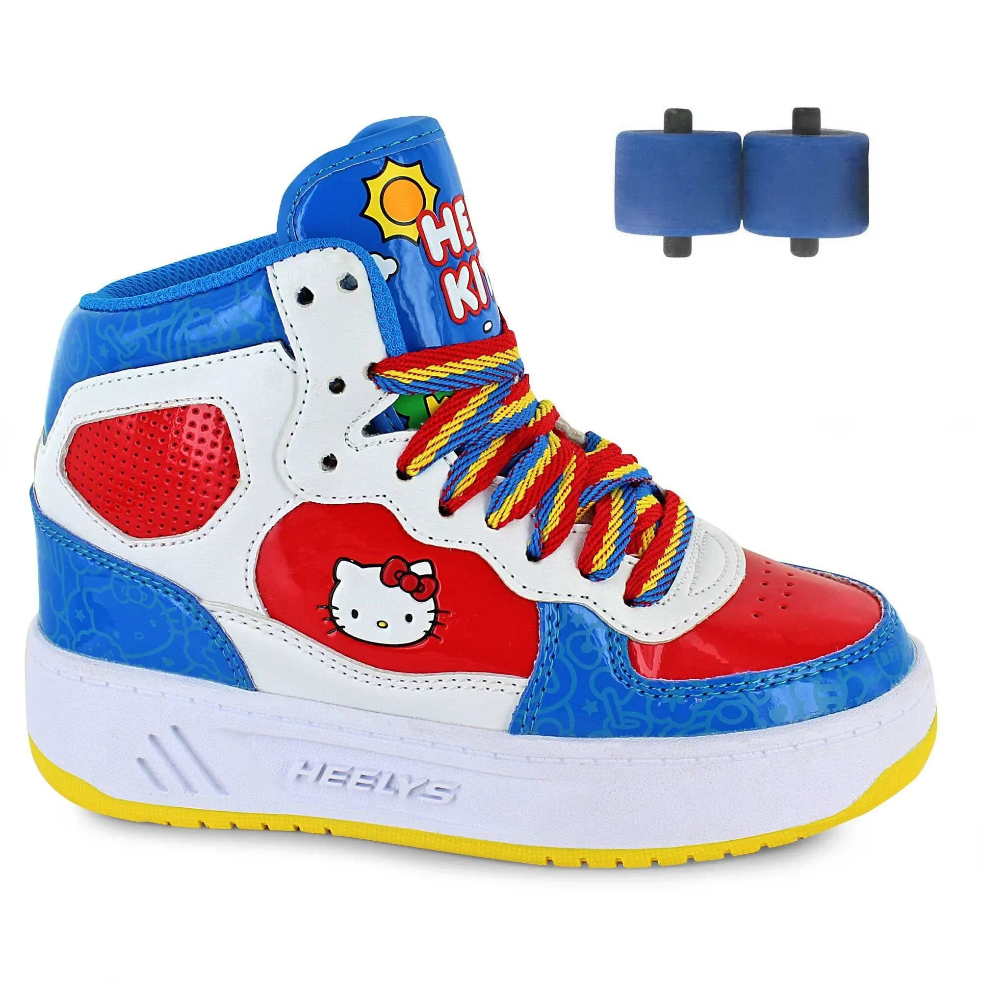 Heelys x Hello Kitty Kids' Rezerve EX High Top Skate Sneaker Red/Blue Multi