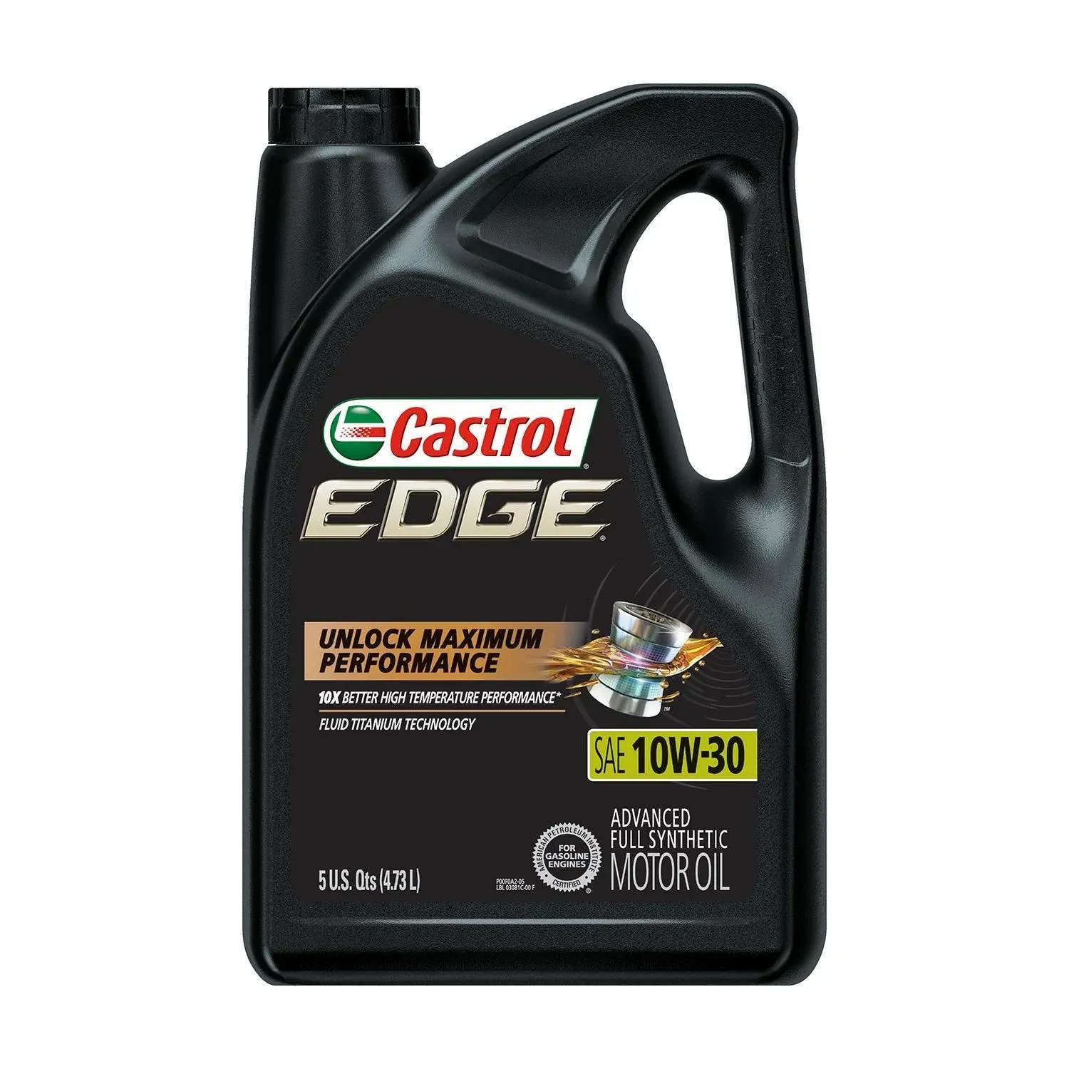 Castrol 03081 Edge 10W-30 Synthetic Motor Oil - 5 qt jug