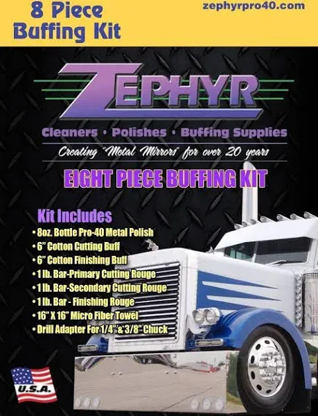 Zephyr 8 Piece Buffing Kit