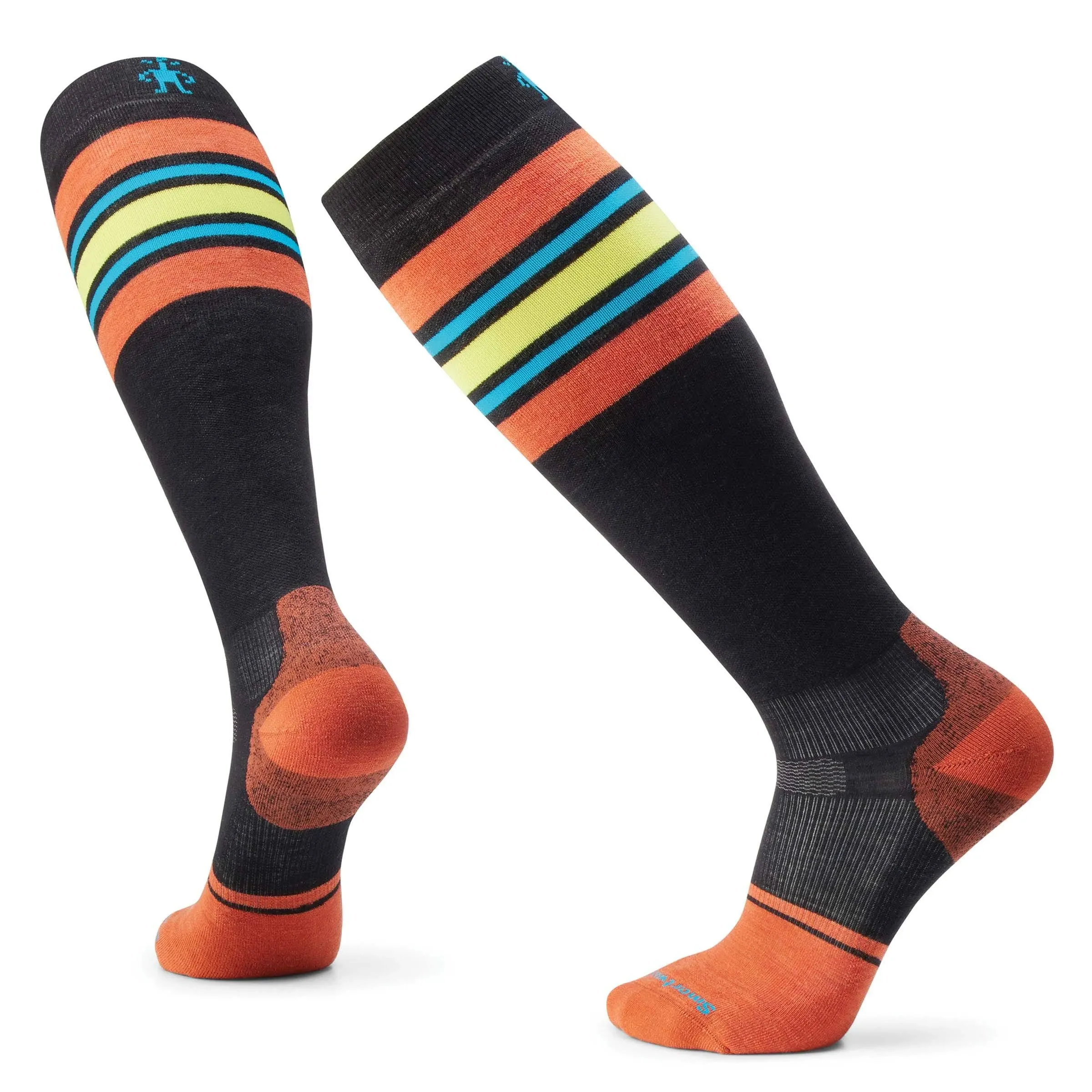 Smartwool Men's Snowboard Targeted Cushion Stripe Extra Stretch Over The Calf Socks