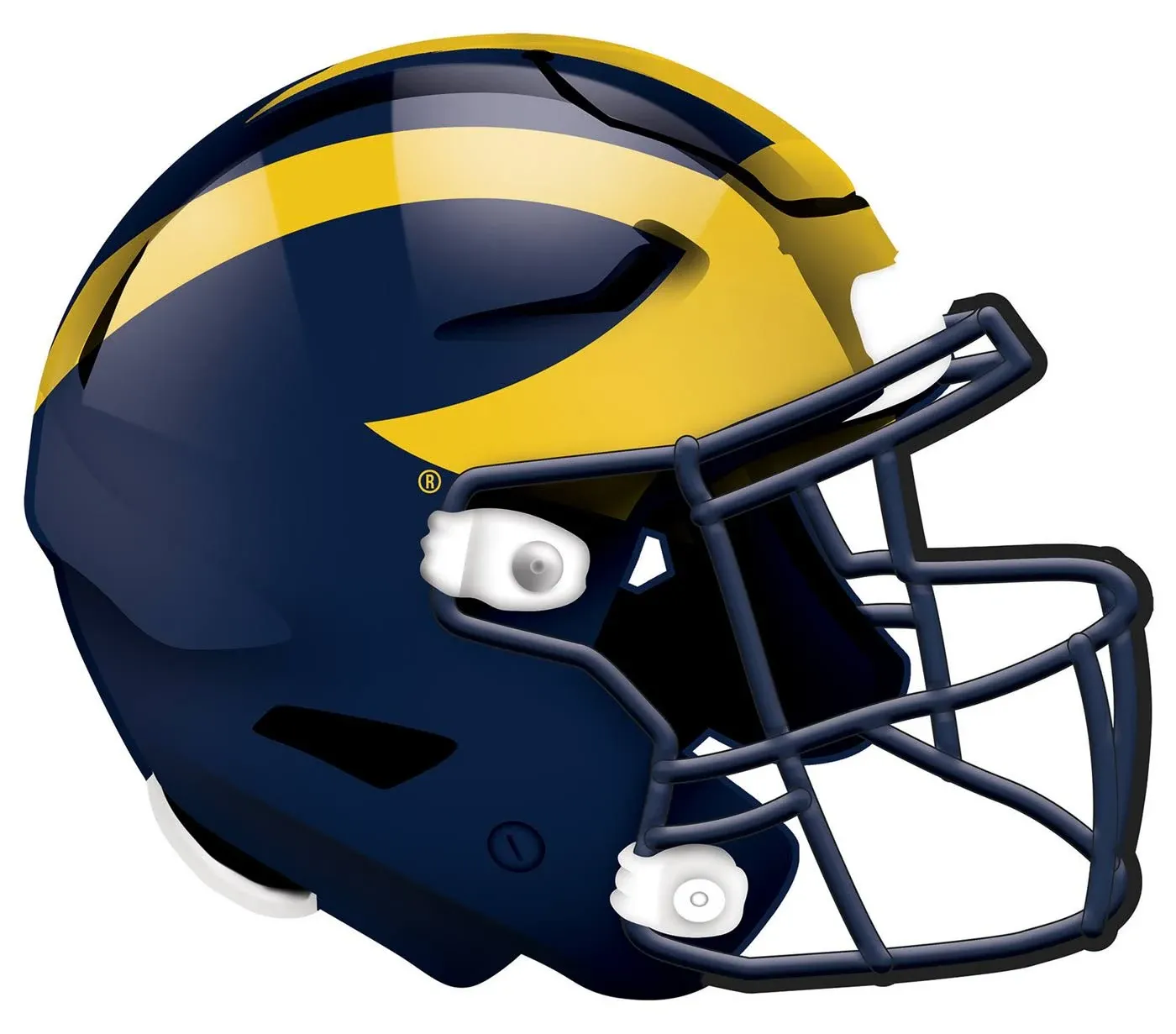 Fan Creations NCAA Michigan Wolverines Unisex University of Michigan Authentic Helmet, Team Color, 12 inch (C1008-Michigan)