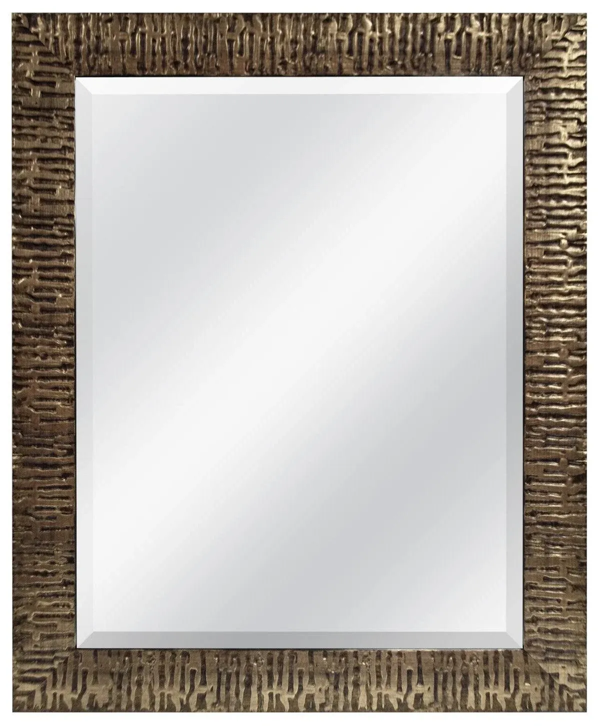 MCS 22x28 Inch Wall Mirror, 28x34 Overall Size, Gold (47696), 28 by 