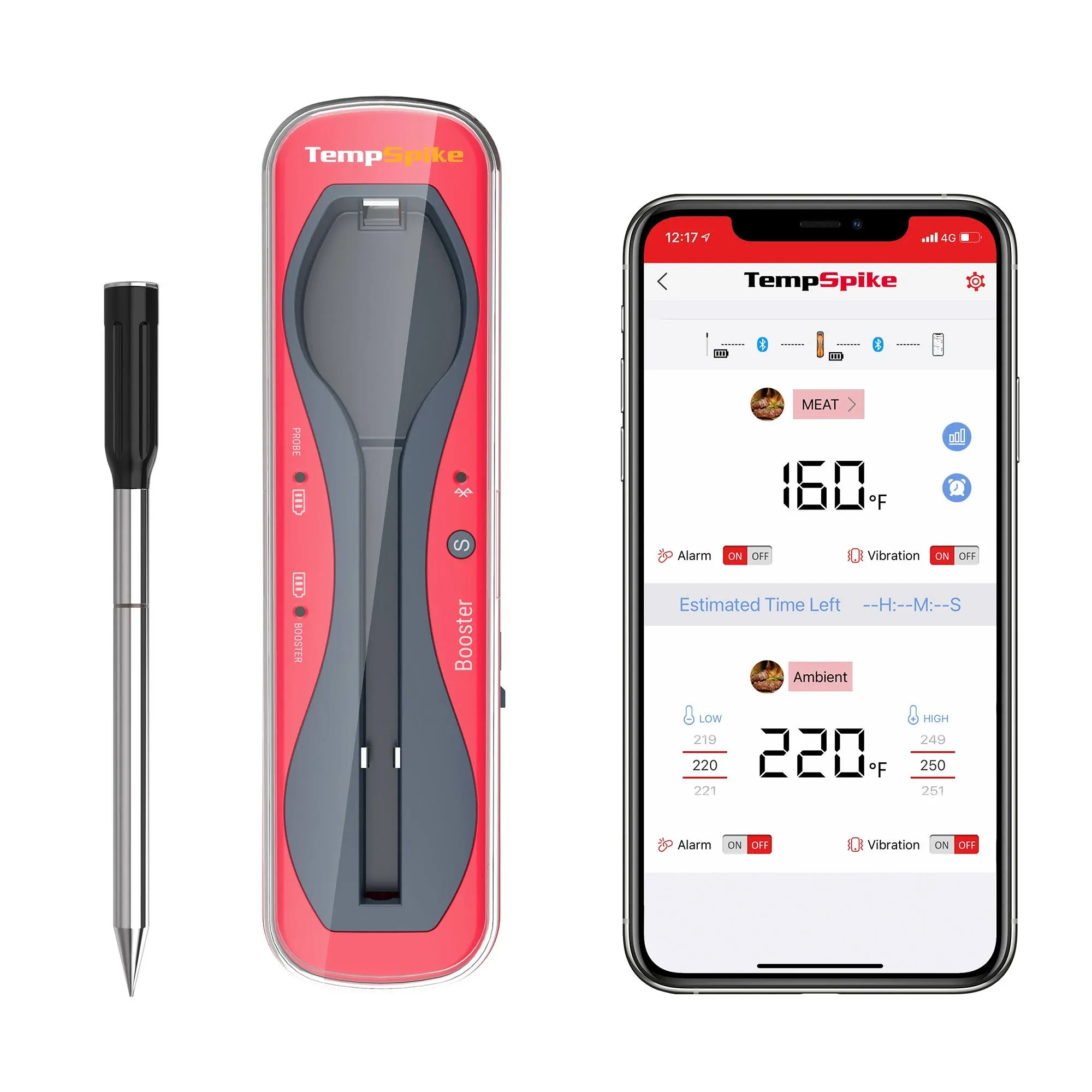 ThermoPro TP960W 500FT Truly Wireless Meat Thermometer, Bluetooth Meat Thermometer for Grilling and Smoking, Meat Thermometer Wireless for BBQ Oven Smoker