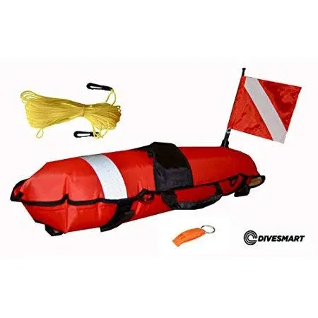 DiveSafe Torpedo Buoy Float for Scuba Diving, Spearfishing, Free Diving ...