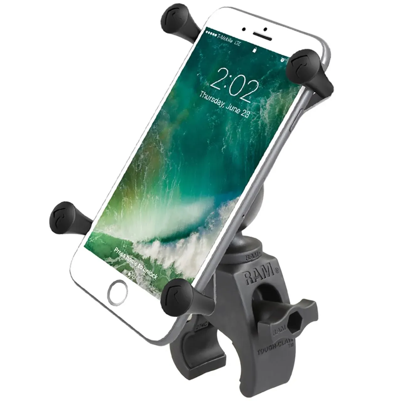 Ram Tough-Claw Mount with Universal X-Grip Large Phone Cradle for Plus Sized Phones