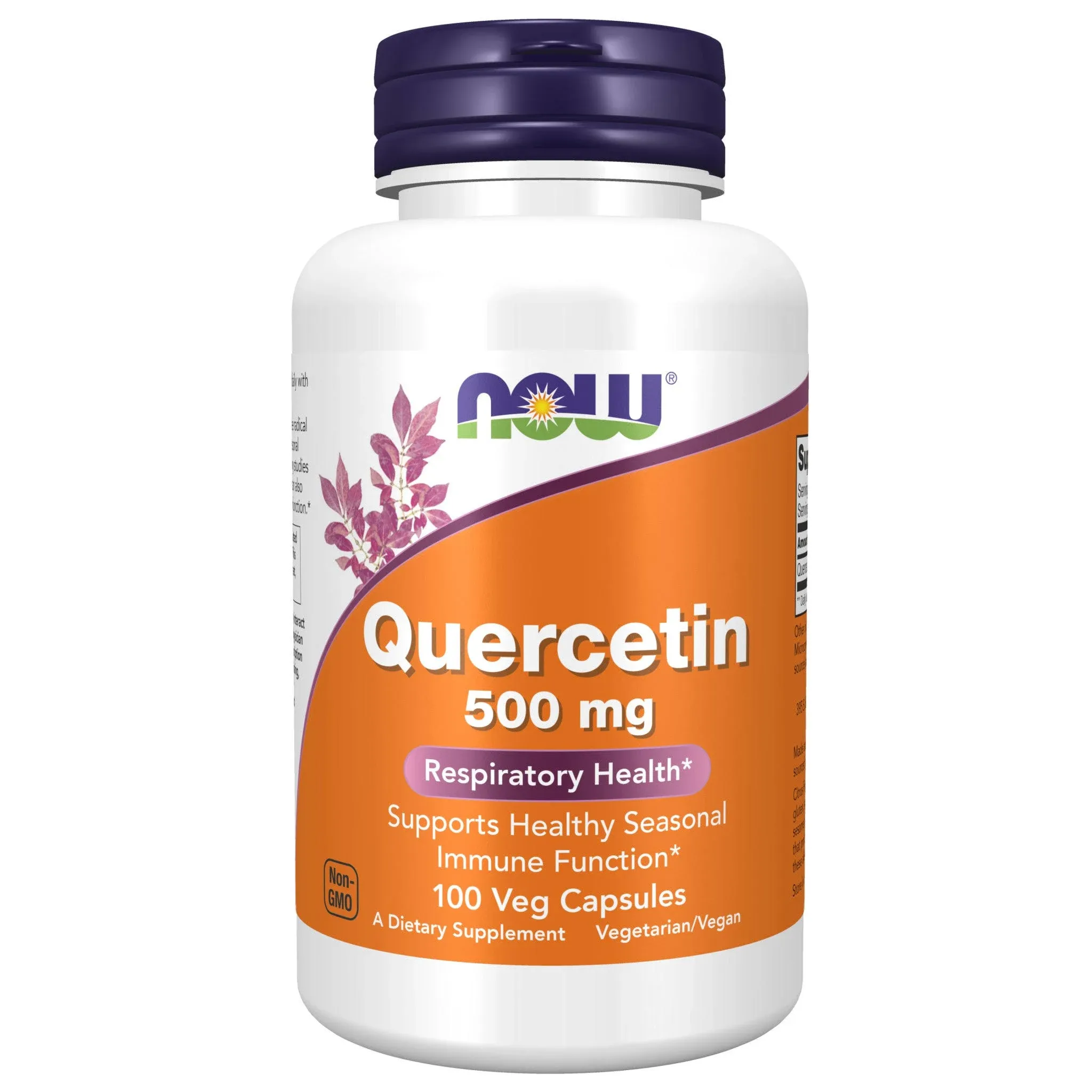 Now Foods Quercetin 500mg 100 Veg Capsules Exp 01/28