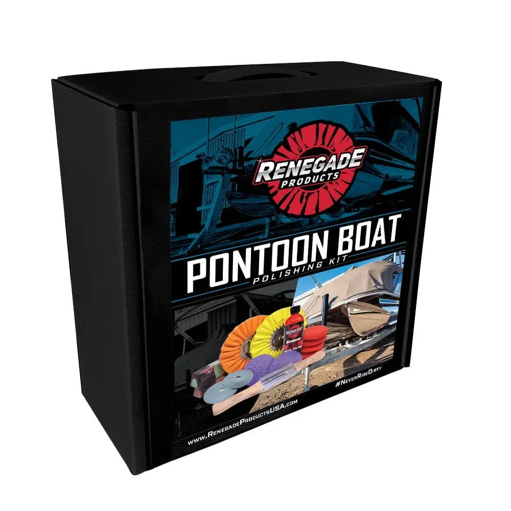 Renegade Products Aluminum Pontoon Boat Polishing Complete Kit with Buffing ...