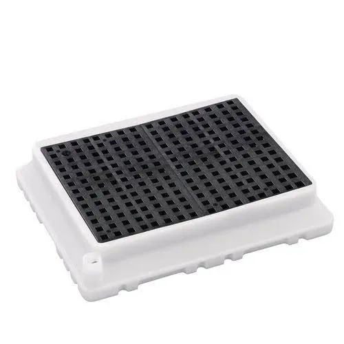 Spill Containment Tray | New Pig Spill Tray | 3 Gallon Sump Capacity | PAK372, White/Black