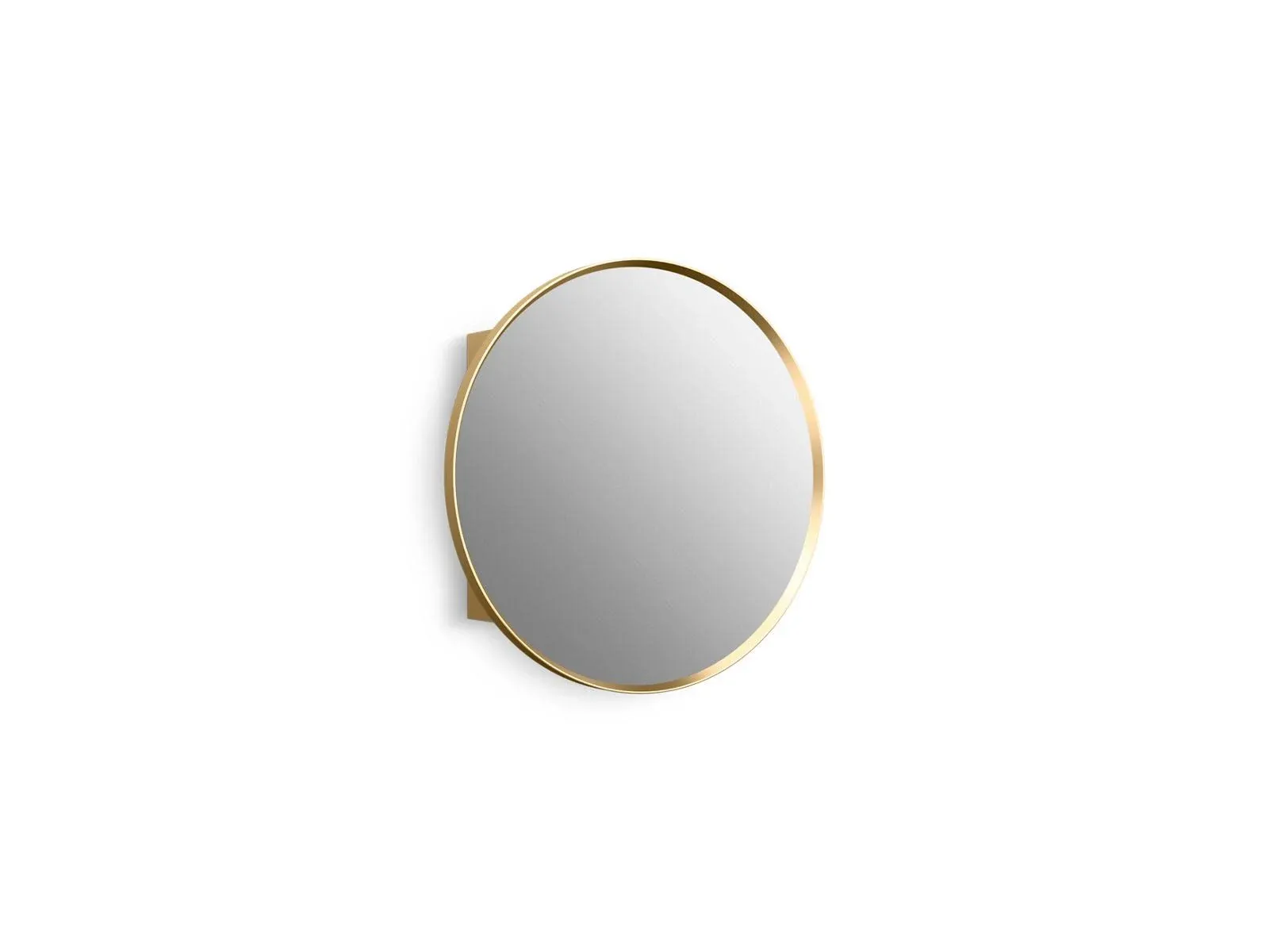 Kohler K-35572 Verdera 24" Round Framed Medicine Cabinet - Moderne Brushed Gold