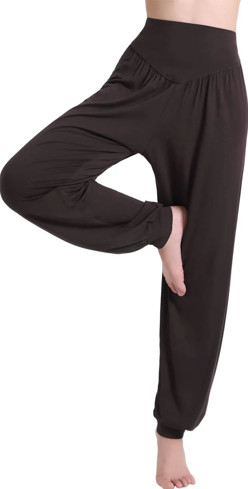 Hoerev Brand Super Soft Modal Spandex Harem Yoga Pilates Pants