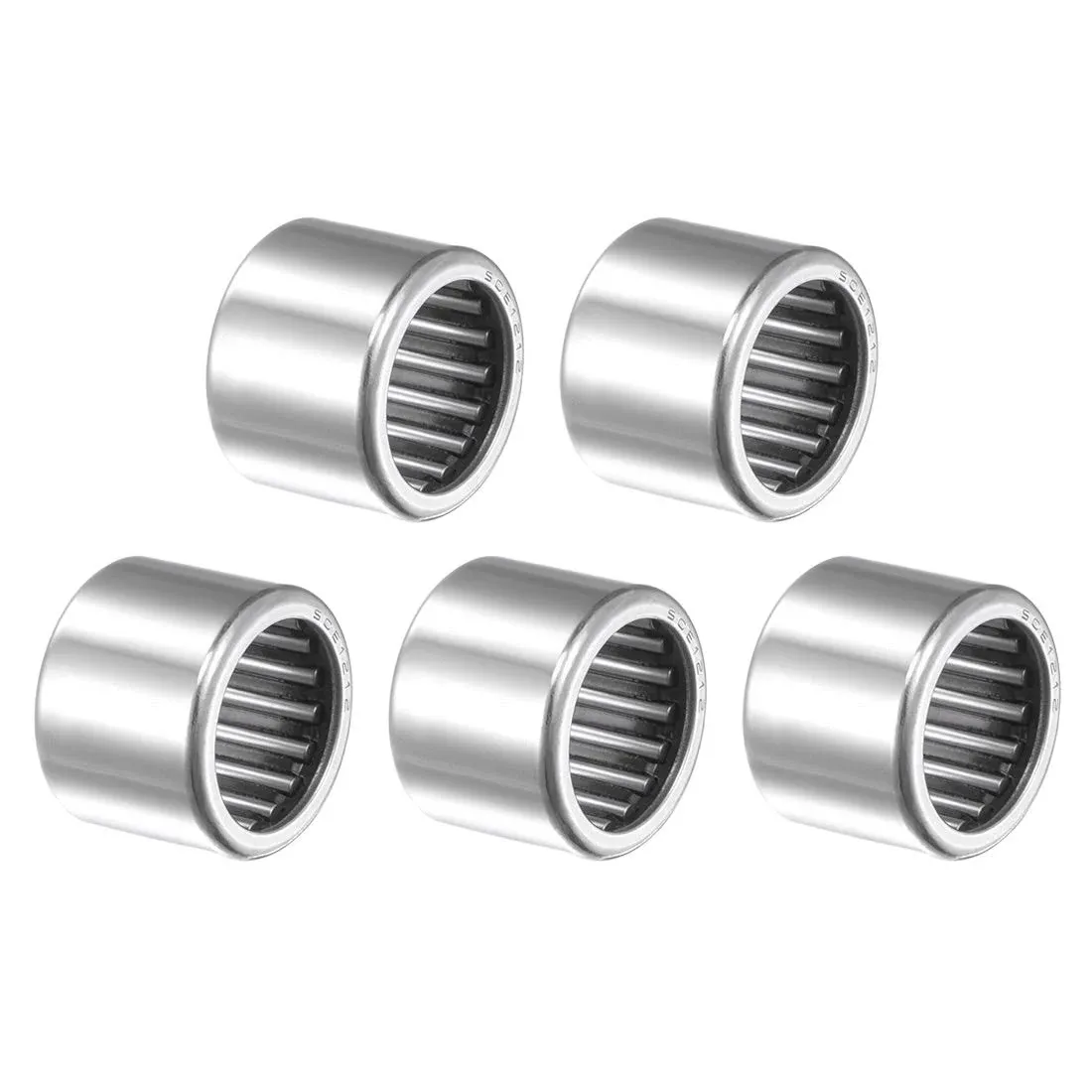 uxcell SCE1212 Needle Roller Bearings, Drawn Cup Open End, 3/4-inch Bore 1-inch OD 3/4-inch Width 15300N Static Load 22100N Dynamic Load 5pcs