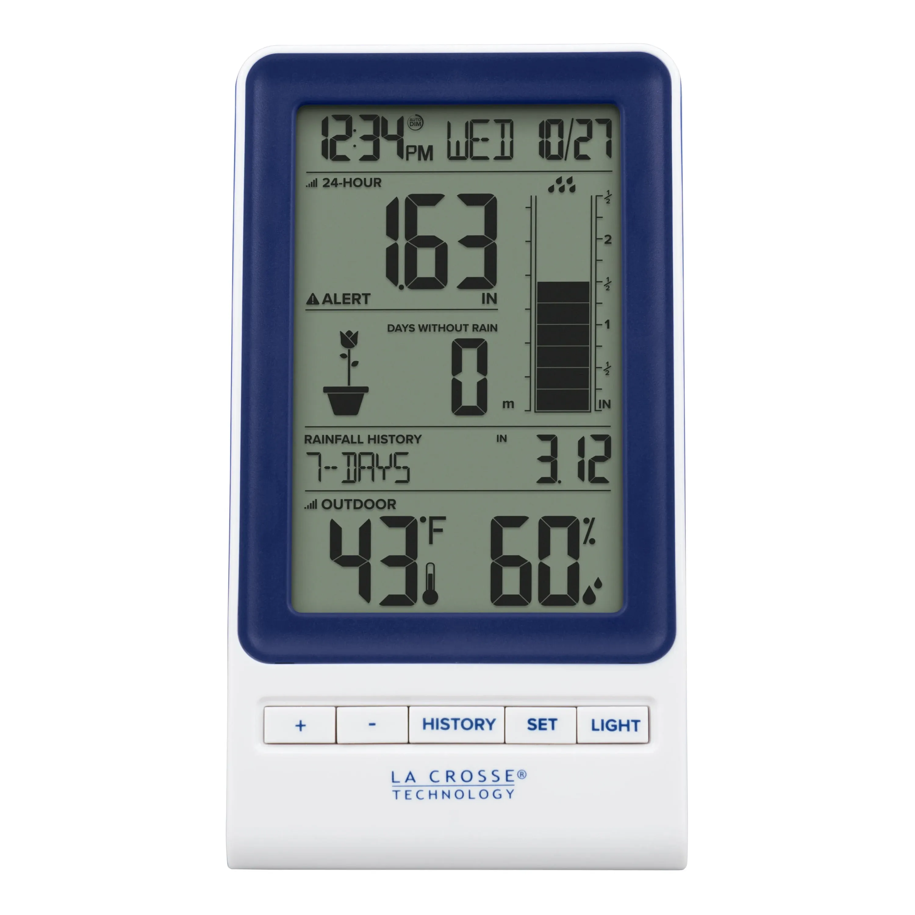 La Crosse Technology Wireless Rain Station — Model# 724-1415BL-INT