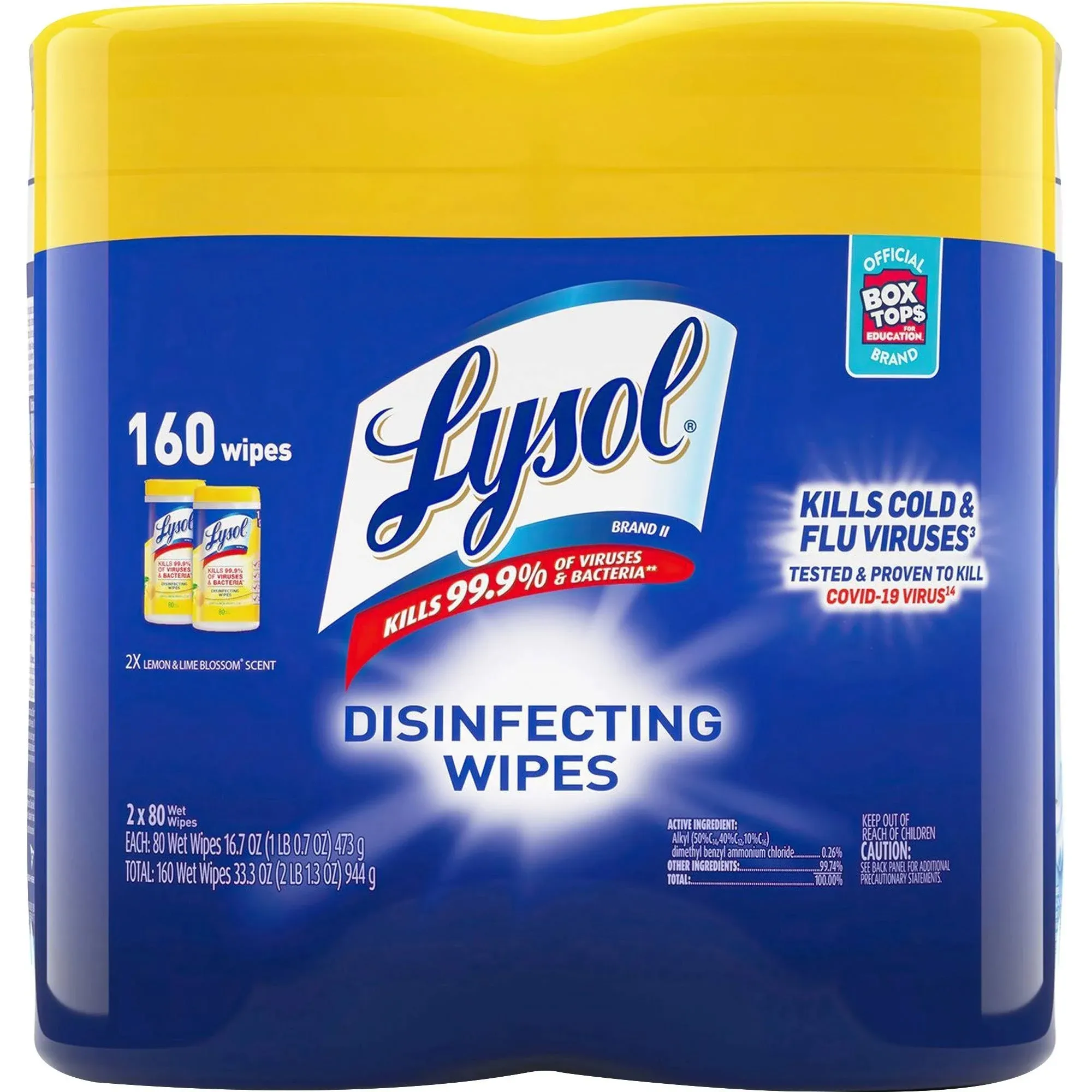 Lysol Disinfecting Wipes, Crisp Linen - 80 count