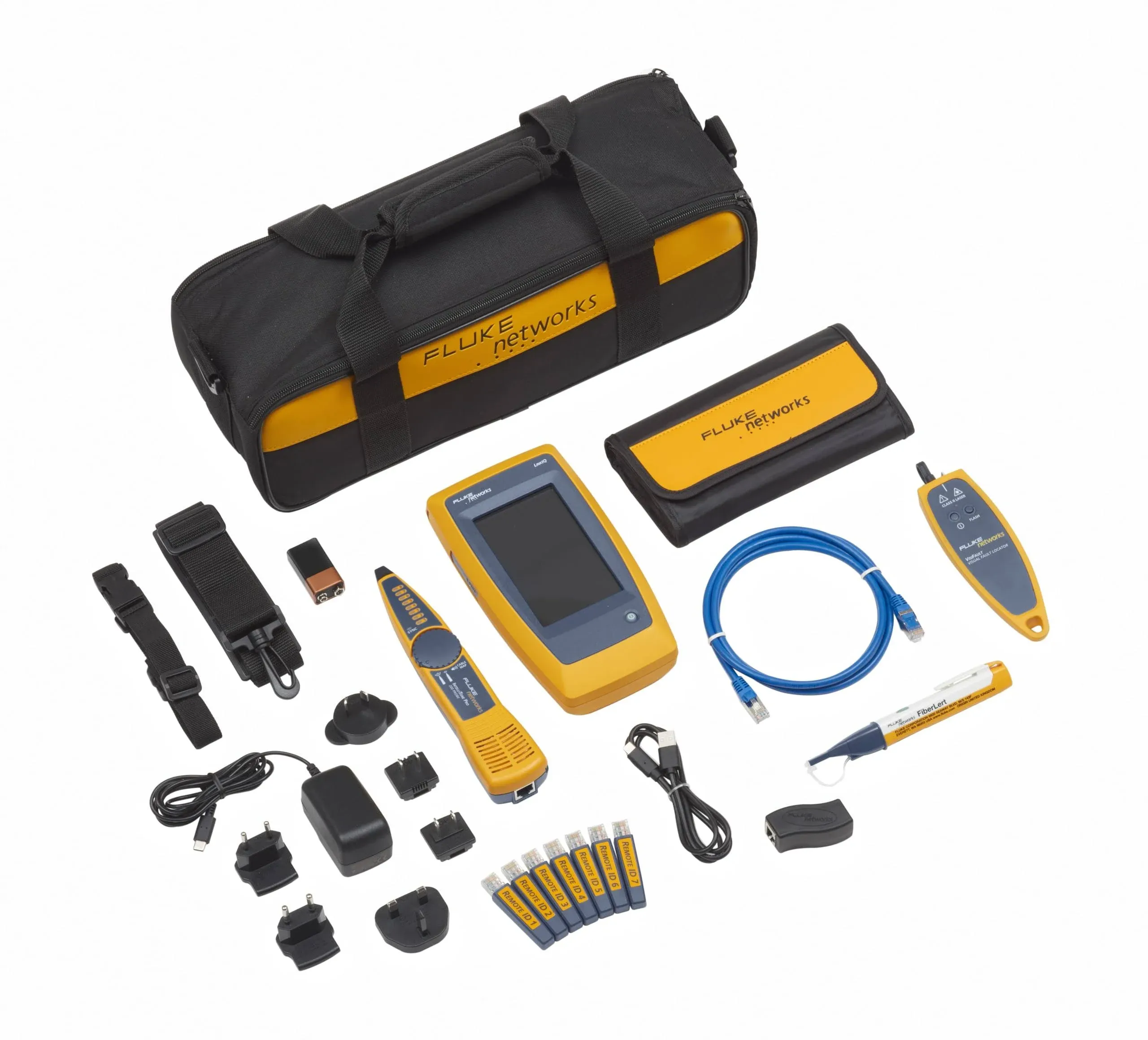 Fluke Networks LIQ-KIT-VFL-FBRLRT LinkIQ Essential Copper Fiber Kit