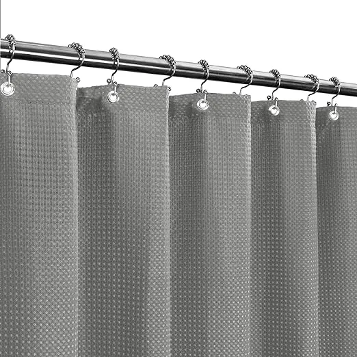 Barossa Design Fabric Shower Curtain Waffle Weave