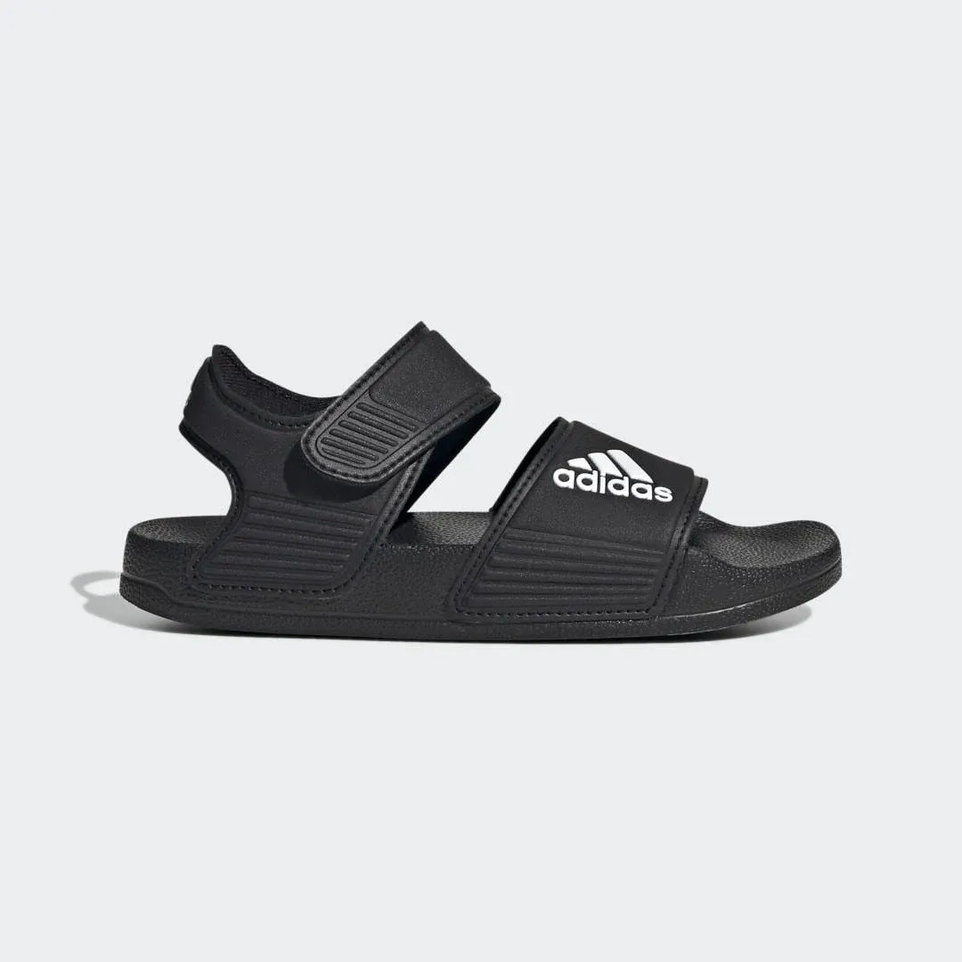 Adidas Kids' Adilette Sandals, Black/White/Black