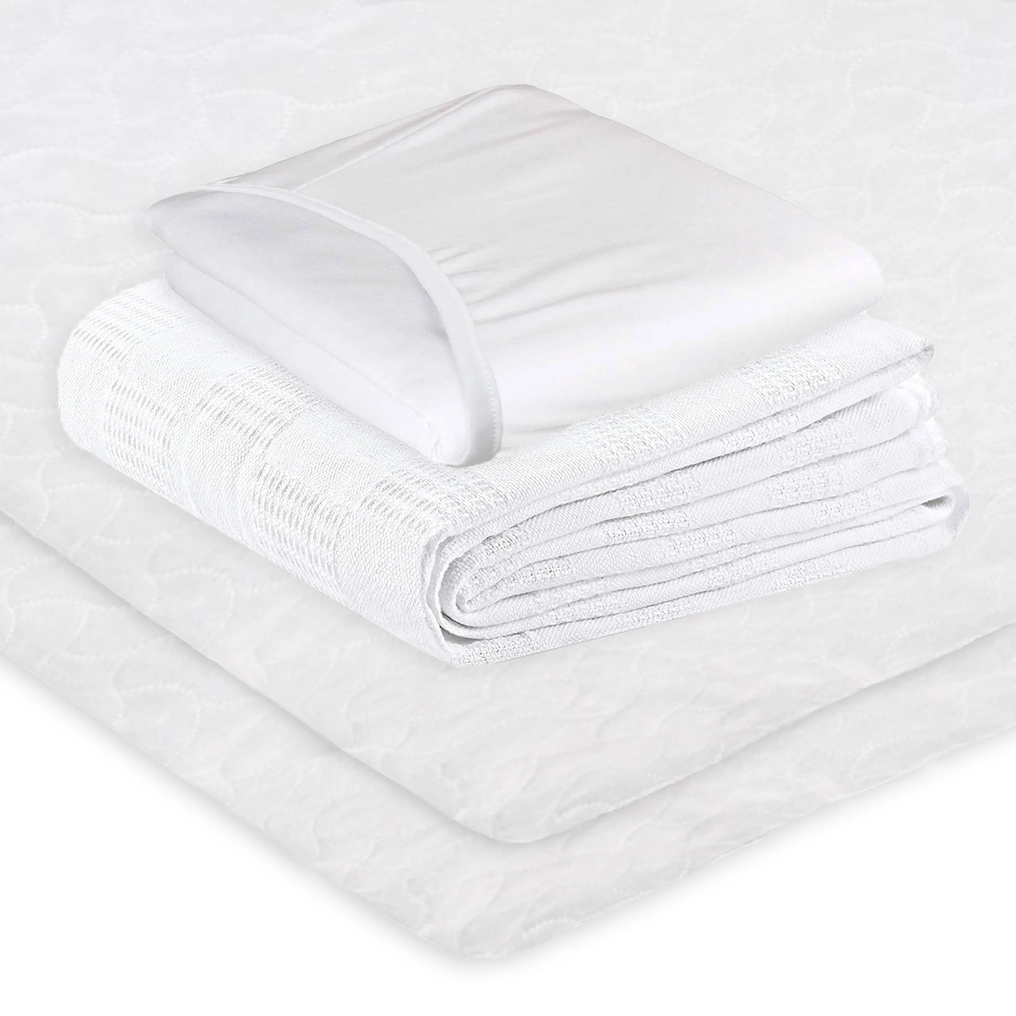 TL Care Health, Hospital Bed Sheet Set with Pads, Cotton/Poly Blend, for Medical ...