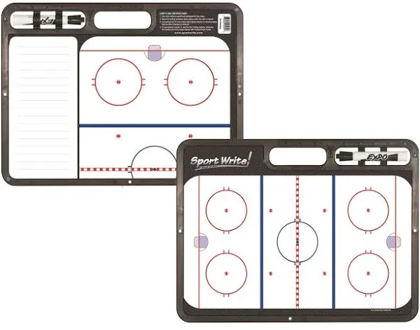 Sport Write - PRO Ice Hockey Dry-Erase Board - 16.5&#034; x 12.5&#034;