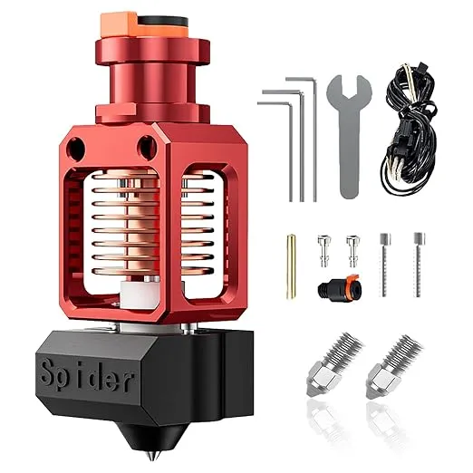 Creality Spider 3.0 Pro All Metal Hotend Upgrade Kit,High Temperature High Flow Supporting 300℃ and 300mm/s Printing, Fit for Ender 3,Ender 3v2,Ender 3 pro,Ender 3s,Ender 5 Plus,CR-10,CR-10S Series