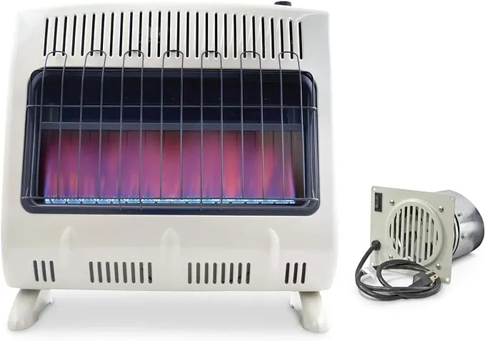 Mr. Heater, 30,000 BTU Vent Free Blue Flame Propane Heater, MHVFB30LPT + Fan