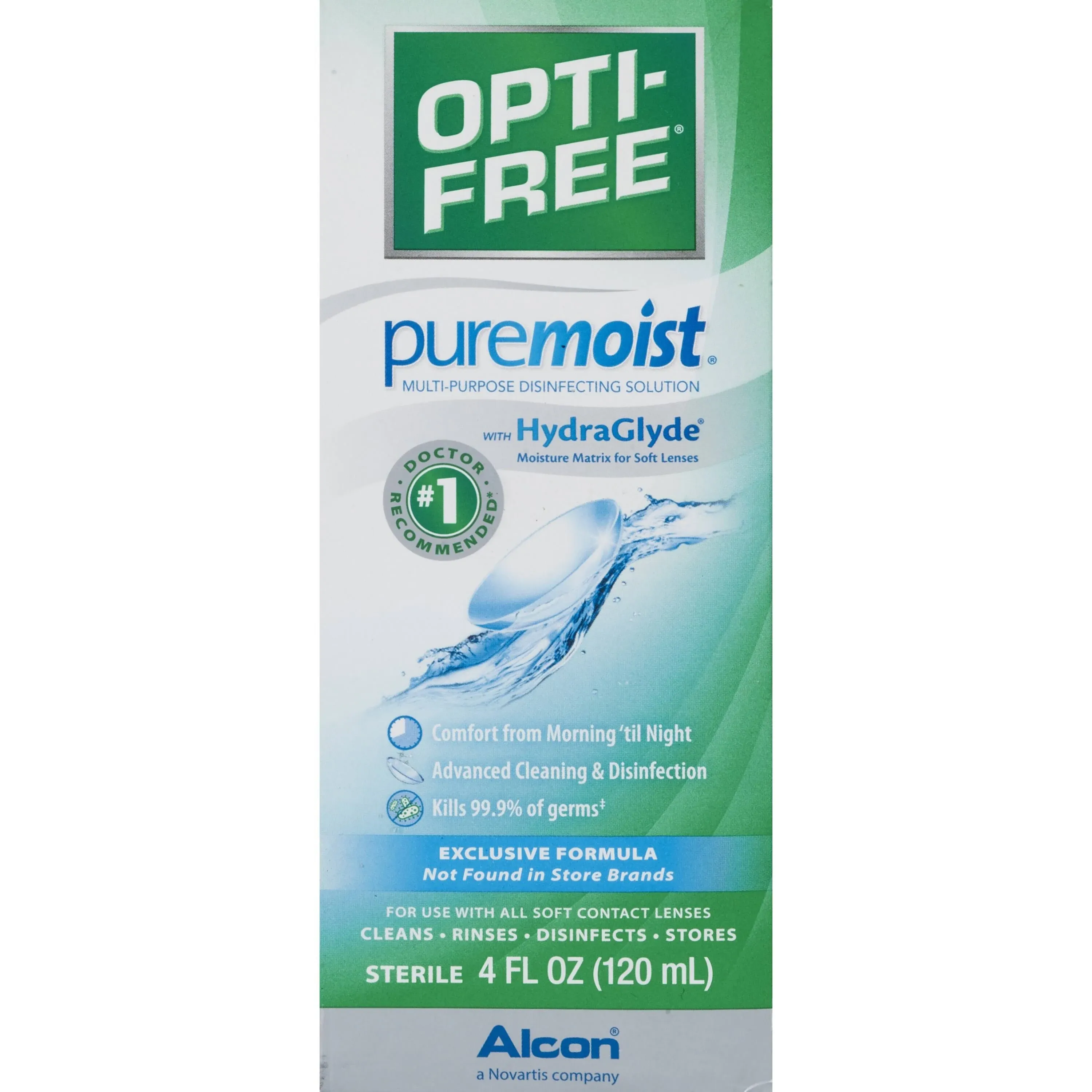 OPTI-FREE Puremoist Multi-Purpose Contact Lens Liquid Solution, 10 fl oz
