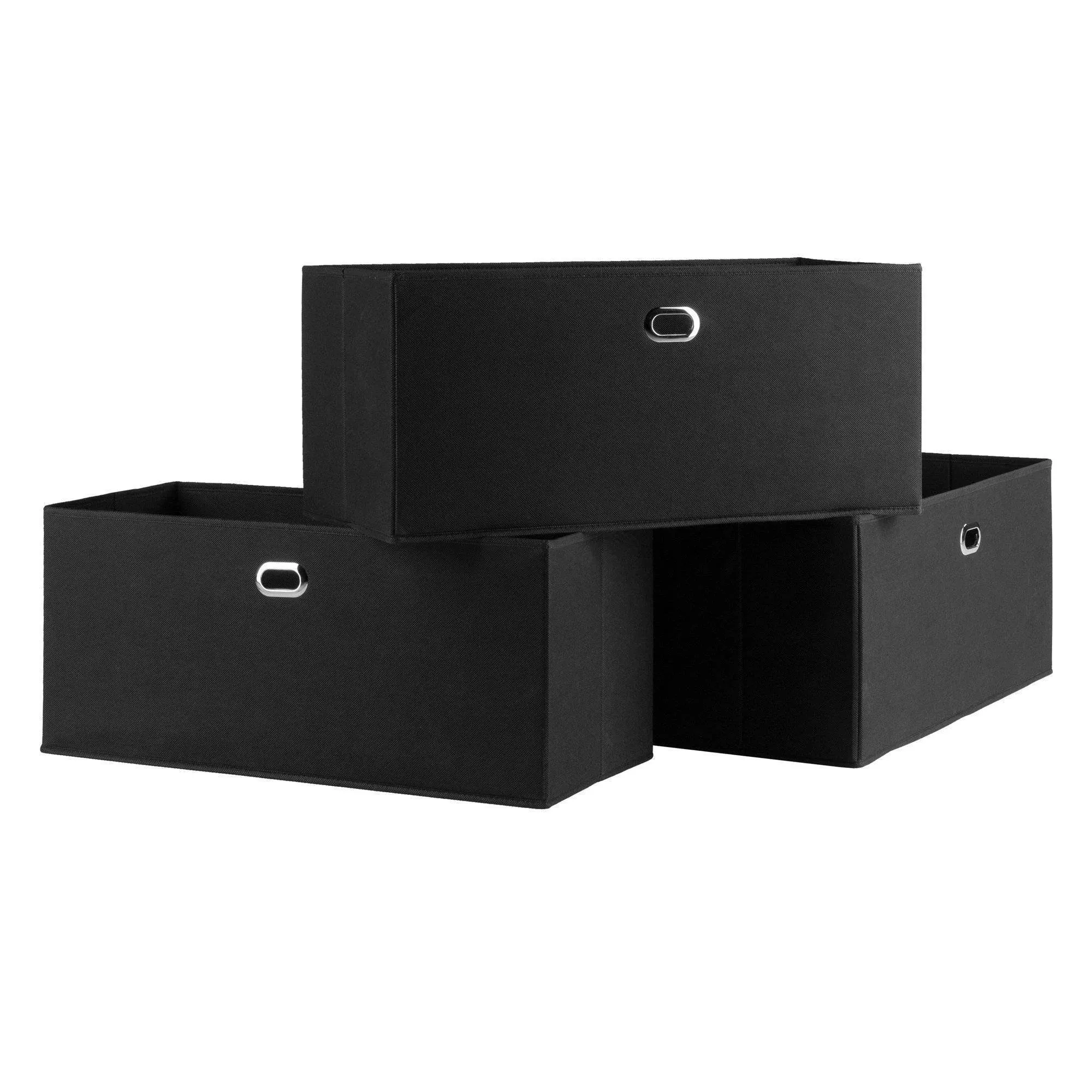 Winsome Torino Storage/Organization, Black 23.03"W x 10.24"H x 10.24"D