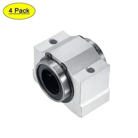 Uxcell Scv20uu Linear Ball Bearing Slide Block Units, 20mm Bore Diameter 4 Pack ...