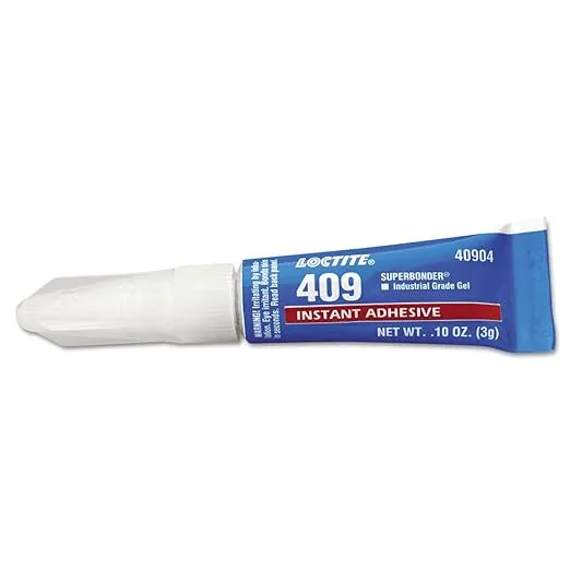 409 Super Bonder Instant Adhesive, General Purpose Gel, 3 g, Tube, Clear