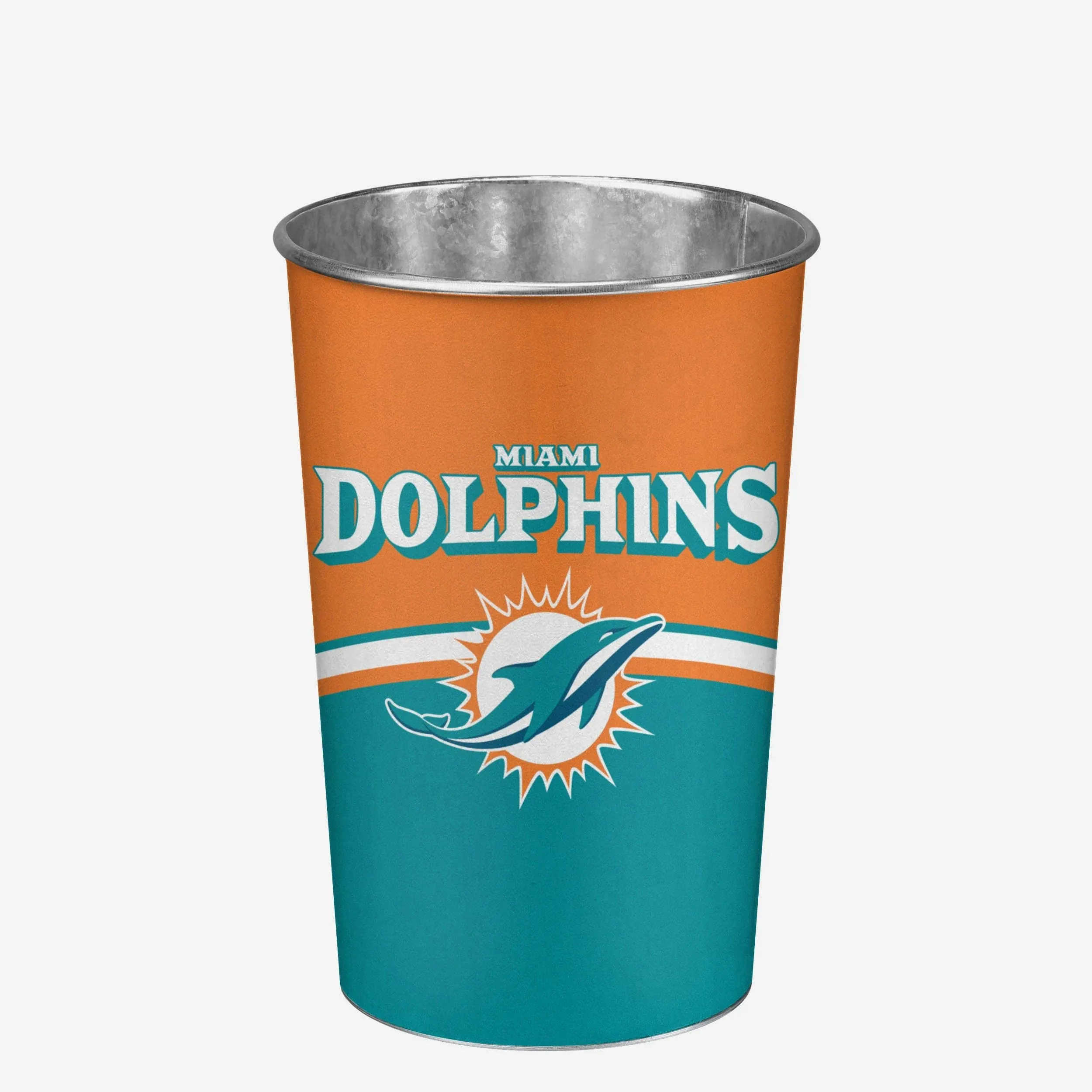 Miami Dolphins NFL Team Stripe Waste Basket