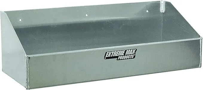 Extreme Max 5001.6041 Aluminum 3 4 Gallon Liquid Storage Shelf Organizer For Enclosed Race Trailer Shop Garage Storage