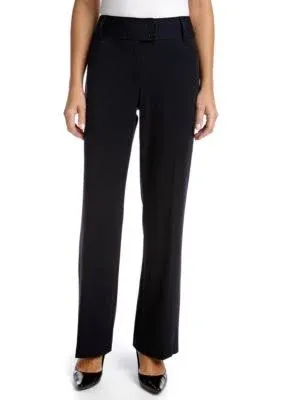 Rafaella Women's Gabardine Bootcut Pants Curvy Fit Plus