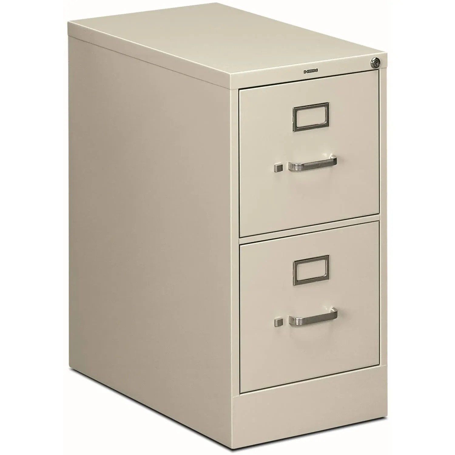 HON 25" 510 Series 2-Drawer Letter File Cabinet, Light Gray