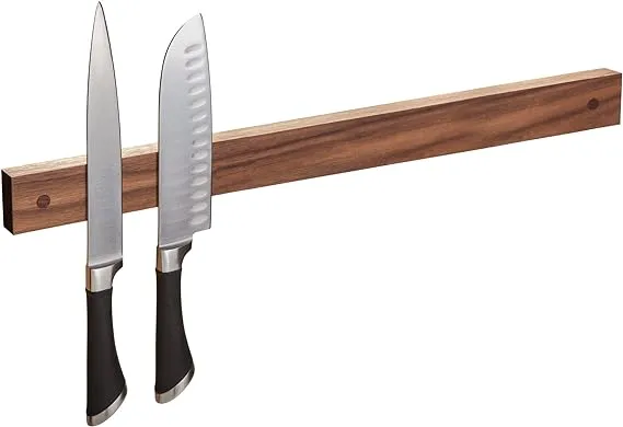 Powerful Magnetic Knife Strip, Holder Made in USA (Walnut, 16 inches)