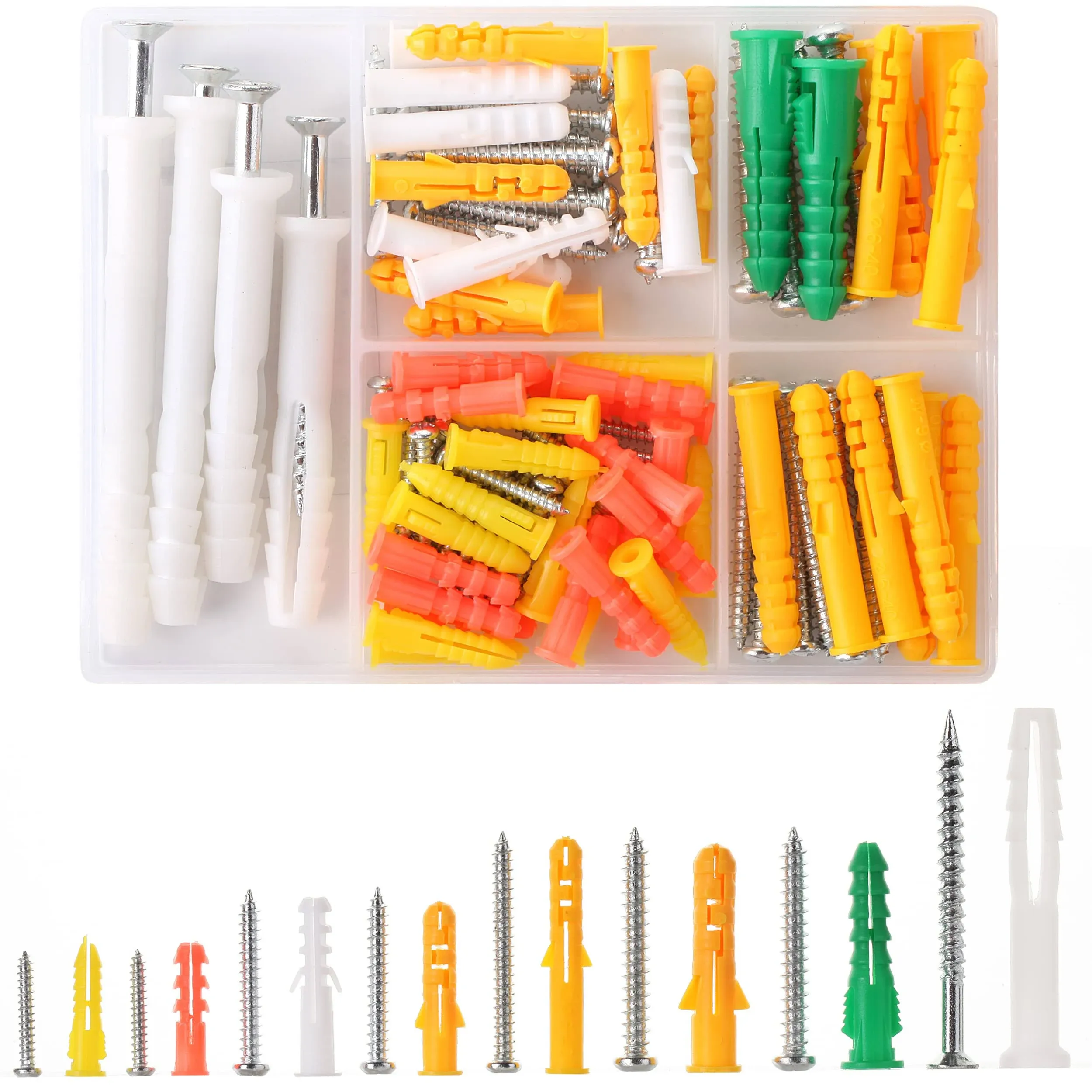 Mr. Pen- Wall Anchors and Screws for Drywall 100 Pcs Assortment Kit