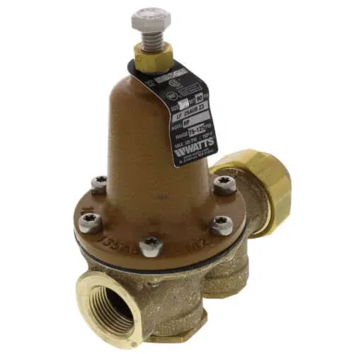 Watts LF25AUB-HP-Z3 Water Reducing Valve Union x NPT Female, 3/4 inch, High ...