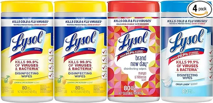 Lysol Disinfecting Wipes Lemon and Lime Blossom