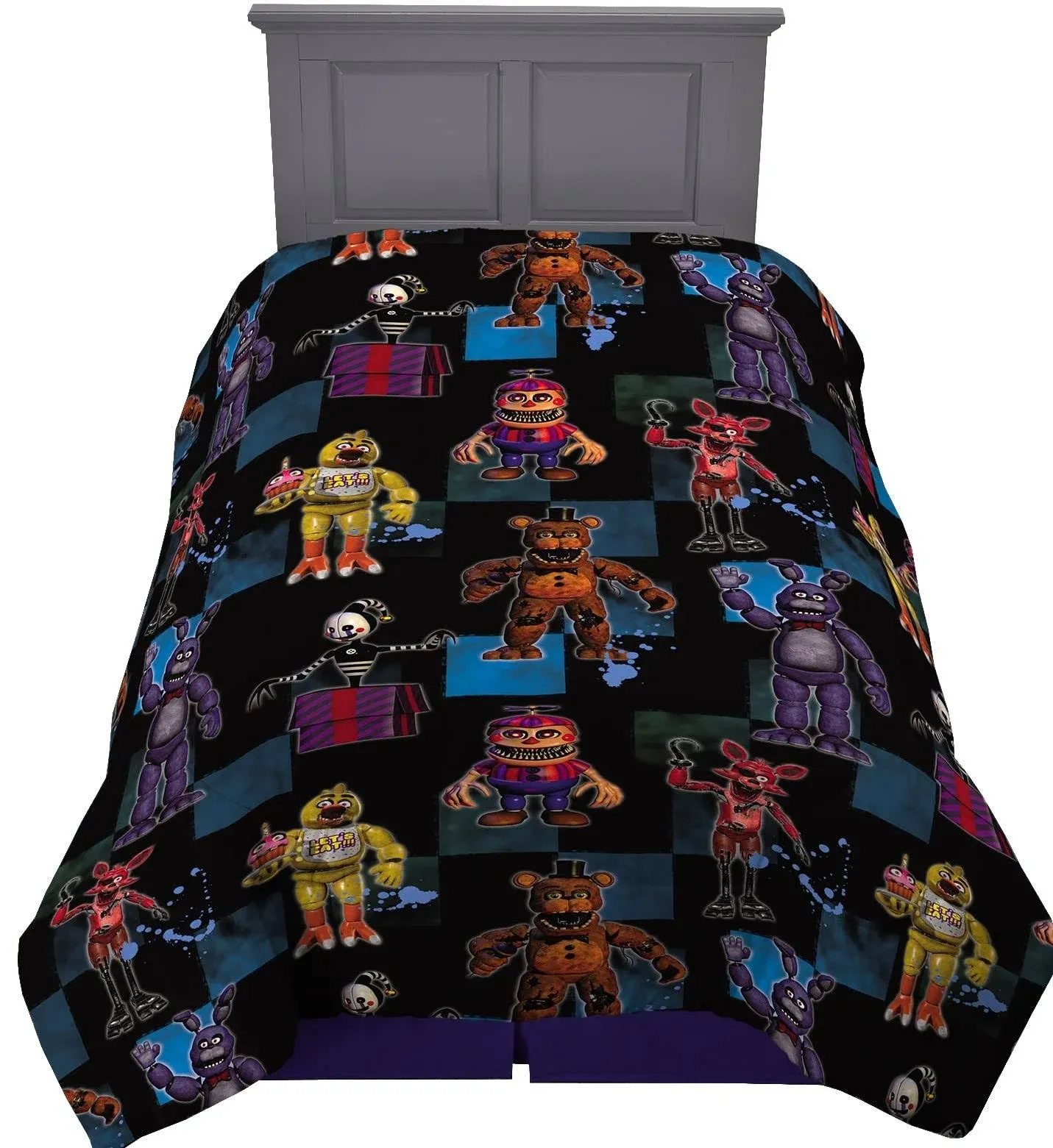 Five Nights At Freddys Reversible 2 In 1 Microfiber Comforter Twin Franco NIB