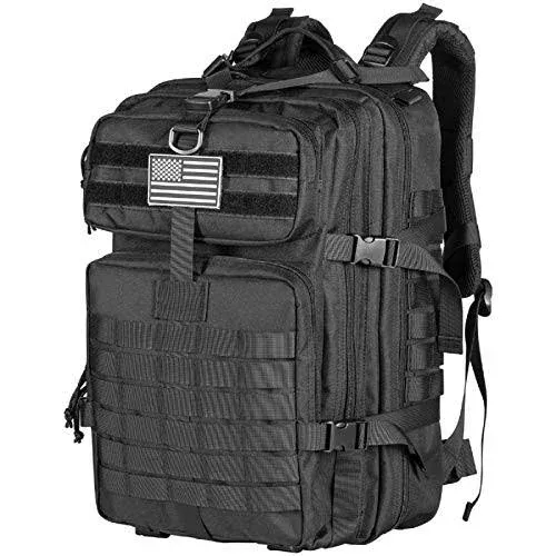 Himal Military Tactical Backpack - Large Army 3 Day 20’’x12’’x12’’<wbr/>, Black 