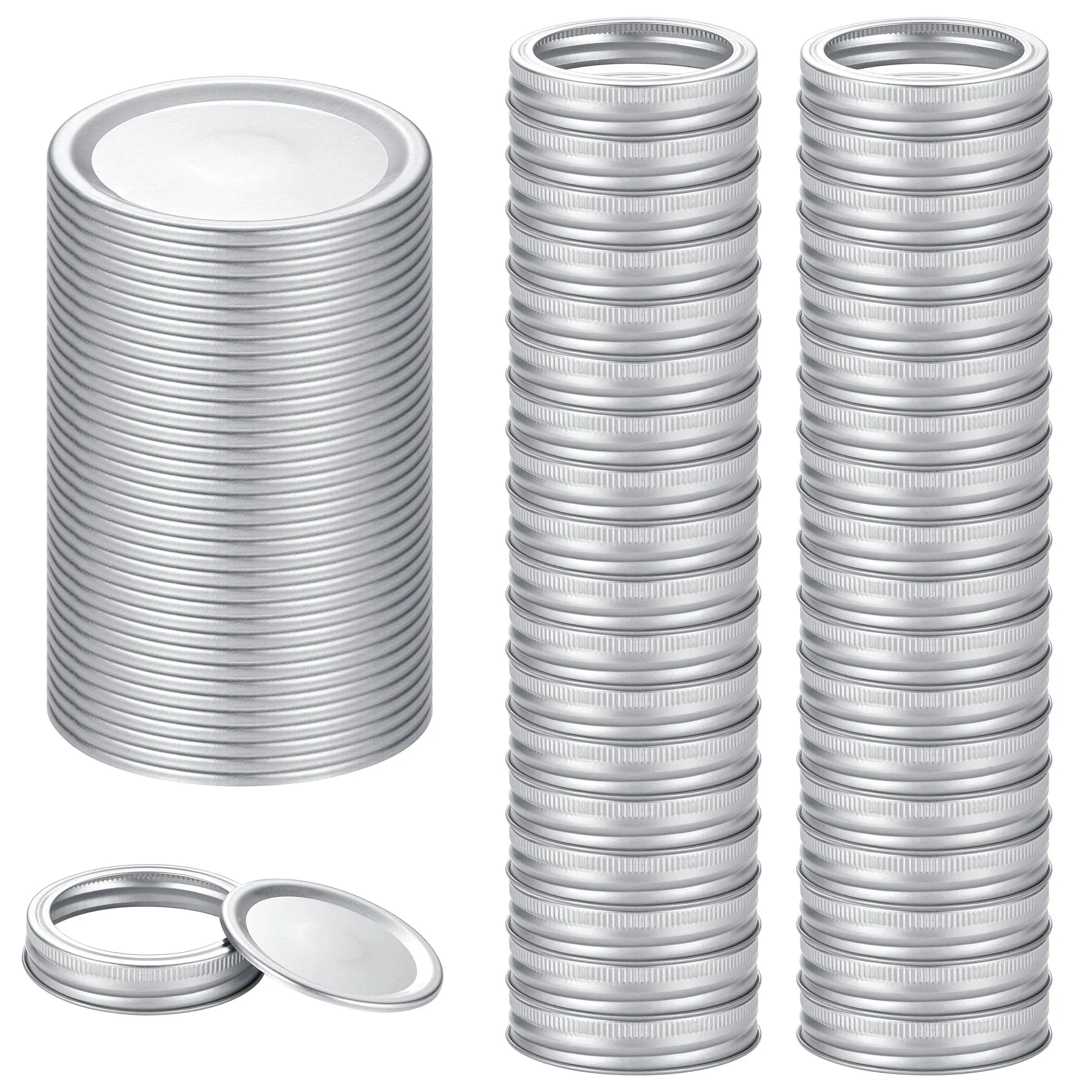 72pcs Canning Lids with Rings