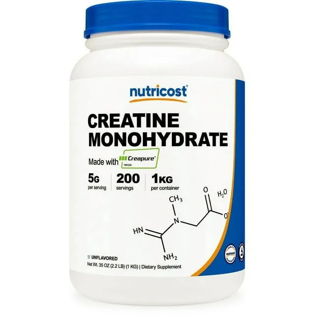 Nutricost Creatine Monohydrate Powder 500 Grams Blue Raspberry