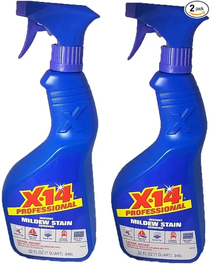 X-14 Professional Instant Mildew Stain Remover 32 FL OZ (2 pack)