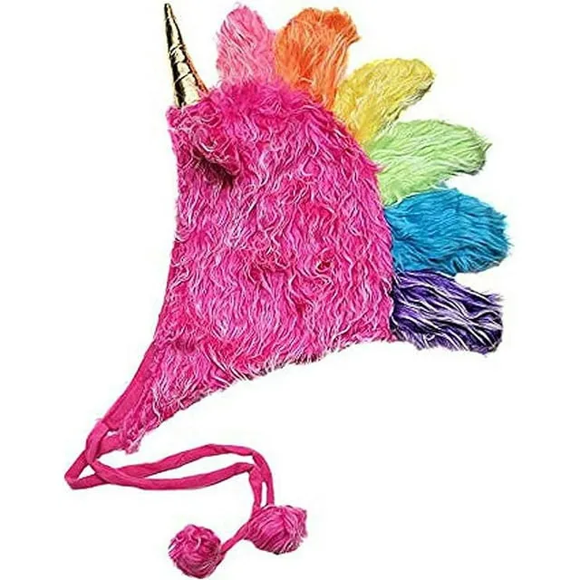 Plush Soft Fuzzy Unicorn Adult Hat (Choose Color)