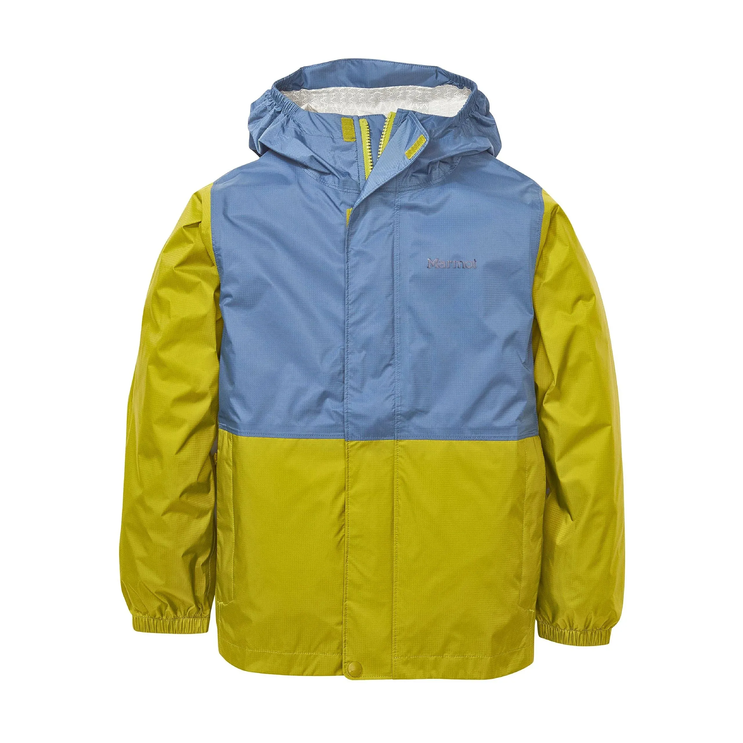 Marmot Kids' PreCip Eco Jacket - Medium - Storm / Cilantro