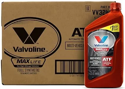 Valvoline Multi-Vehicle (ATF) Full Synthetic Automatic Transmission Fluid 1 QT, Case of 6